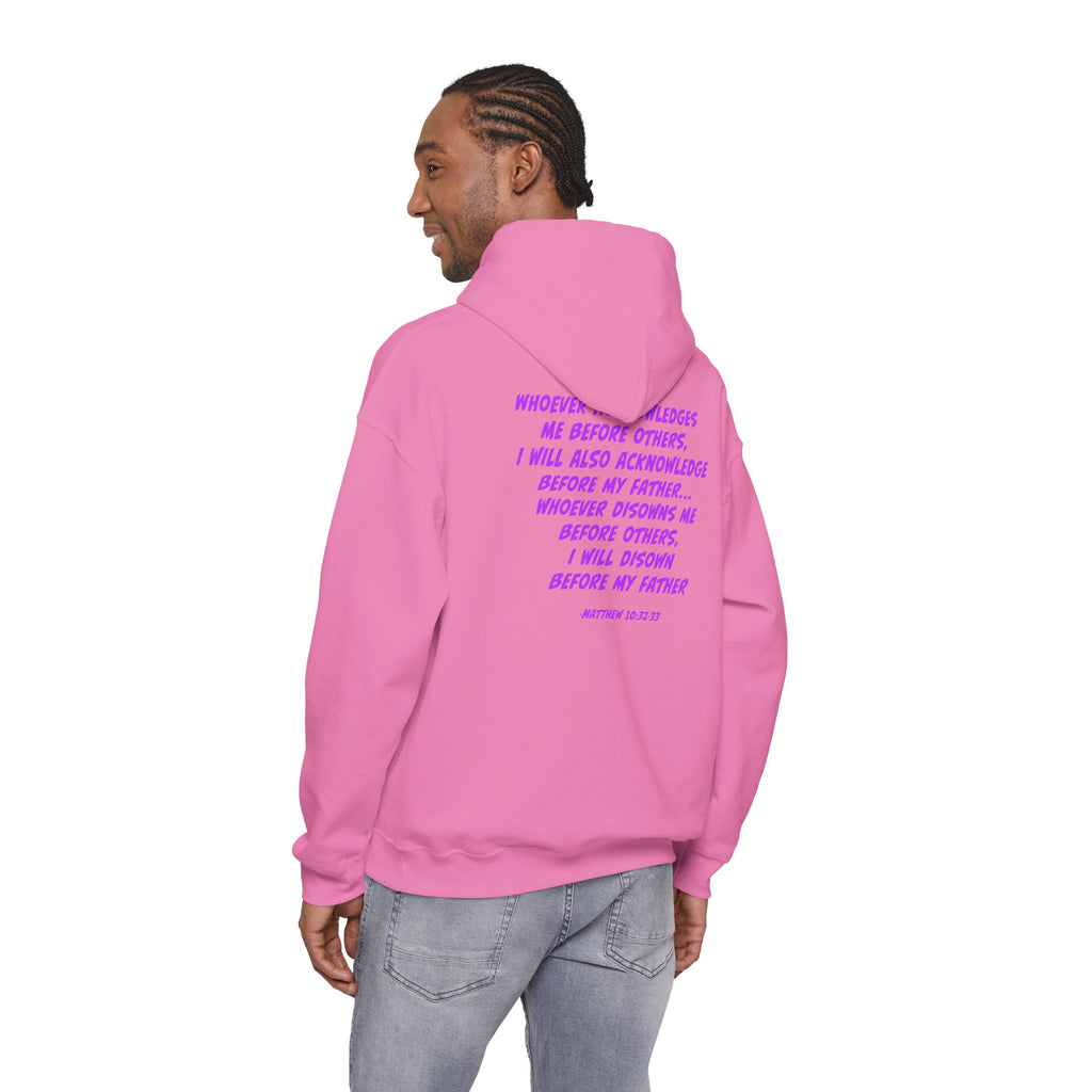 Count The Cost Hoodie — Christian Faith Quote Pullover (Matthew 10:32–33)
