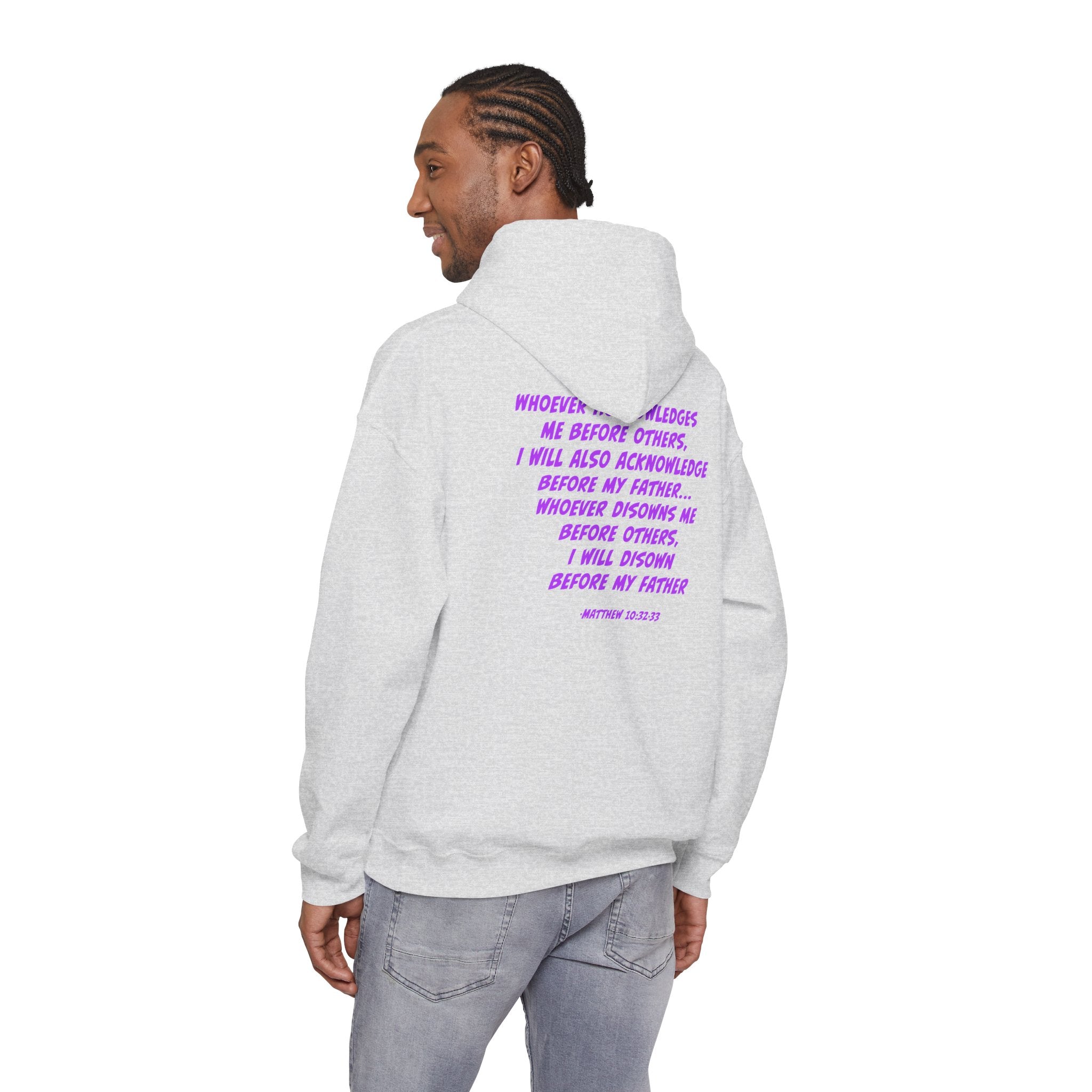 Count The Cost Hoodie — Christian Faith Quote Pullover (Matthew 10:32–33)