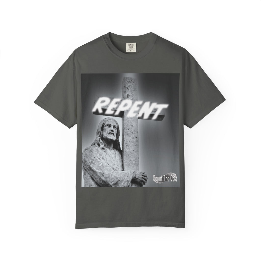 Repent T-Shirt — Christian Gospel Scripture Tee (Revelation 3:15-16)