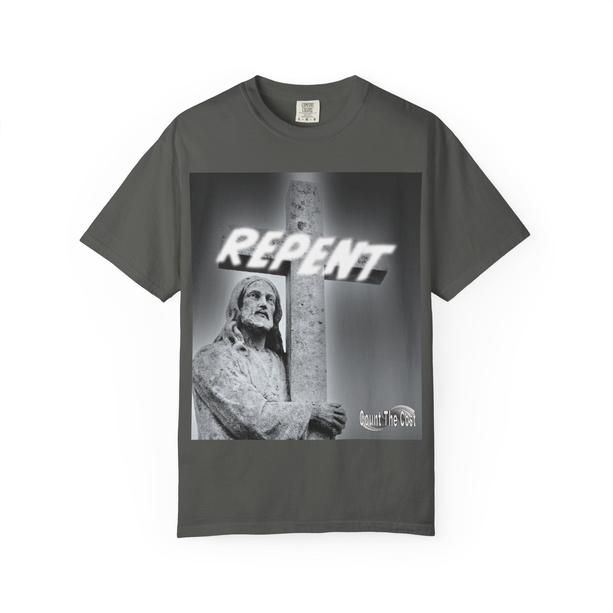Repent T-Shirt — Christian Gospel Scripture Tee (Revelation 3:15-16)