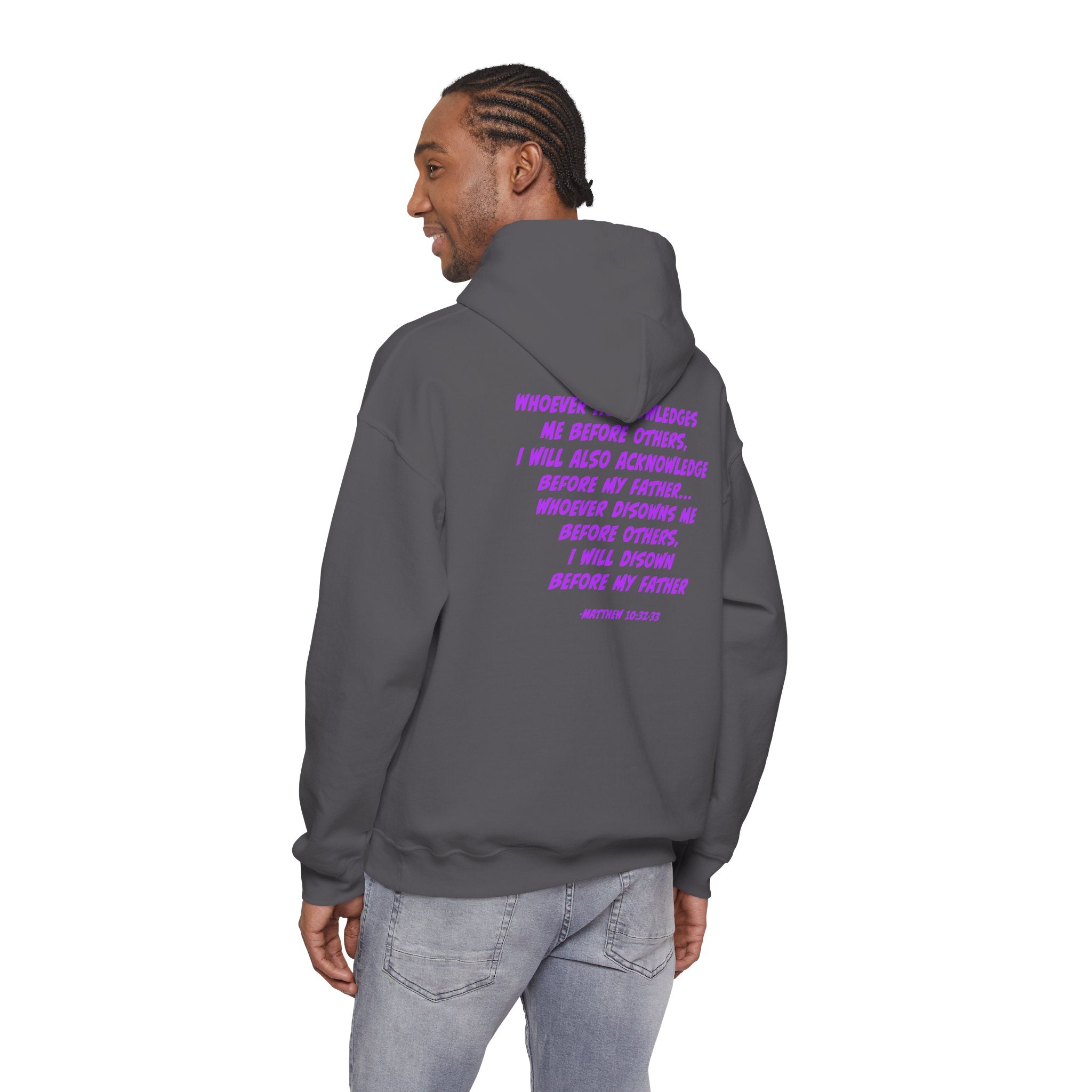 Count The Cost Hoodie — Christian Faith Quote Pullover (Matthew 10:32–33)