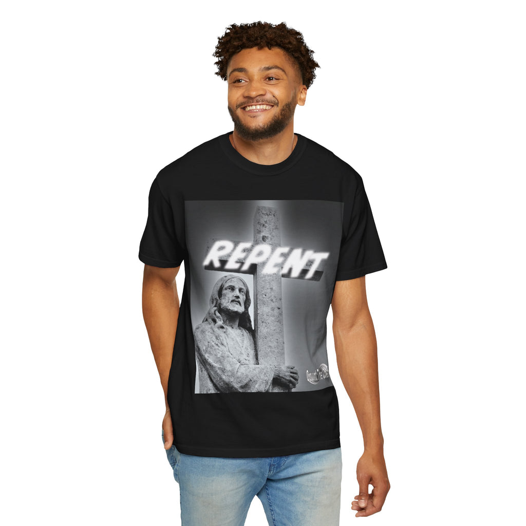 Repent T-Shirt — Christian Gospel Scripture Tee (Revelation 3:15-16)