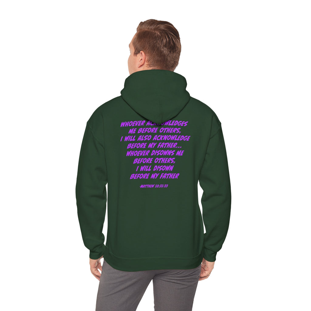 Count The Cost Hoodie — Christian Faith Quote Pullover (Matthew 10:32–33)