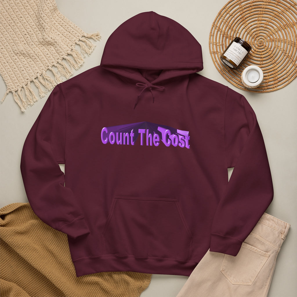 Count The Cost Hoodie — Christian Faith Quote Pullover (Matthew 10:32–33)