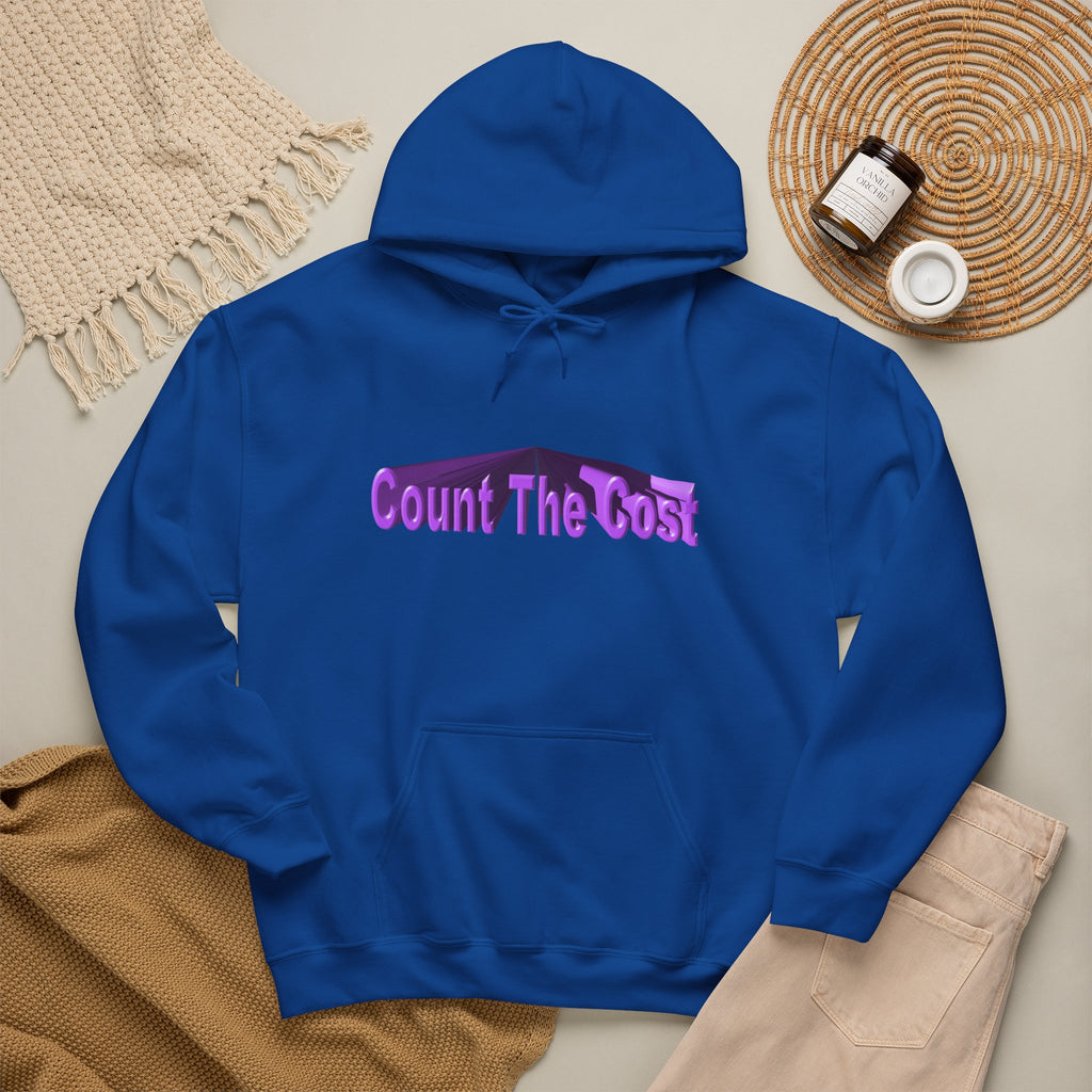 Count The Cost Hoodie — Christian Faith Quote Pullover (Matthew 10:32–33)