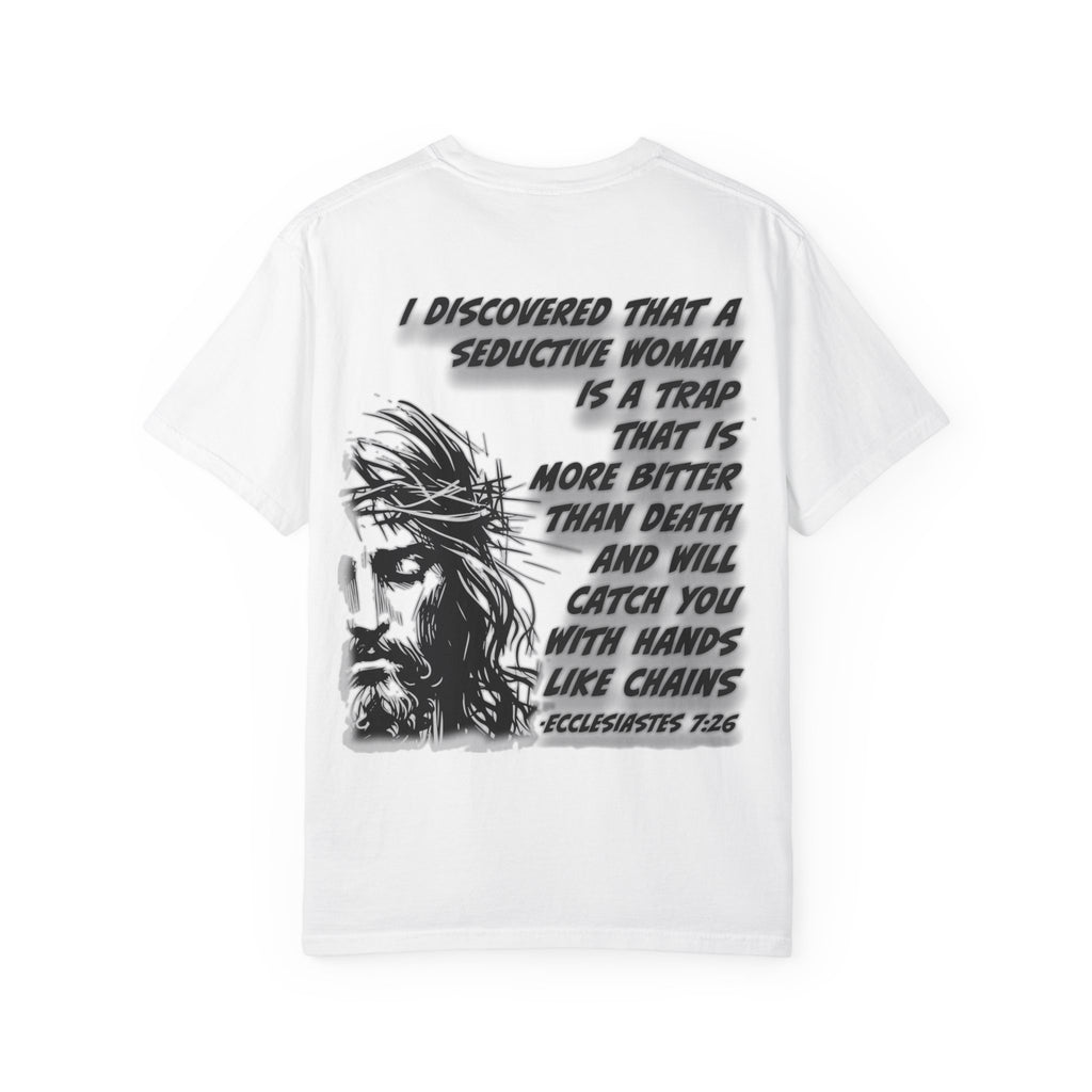 Count the Cost T-Shirt — "Seductive Woman Is a Trap" Religious Graphic Tee