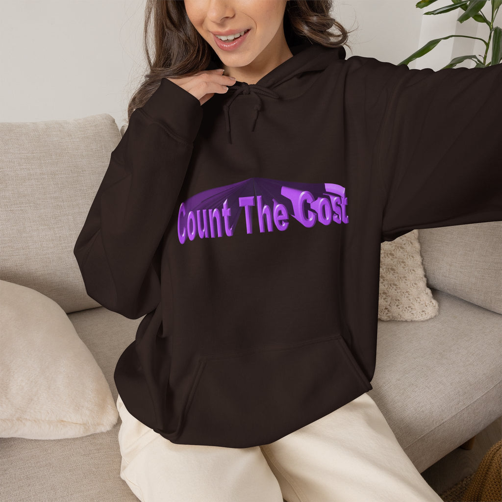 Count The Cost Hoodie — Christian Faith Quote Pullover (Matthew 10:32–33)