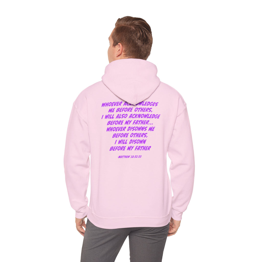 Count The Cost Hoodie — Christian Faith Quote Pullover (Matthew 10:32–33)