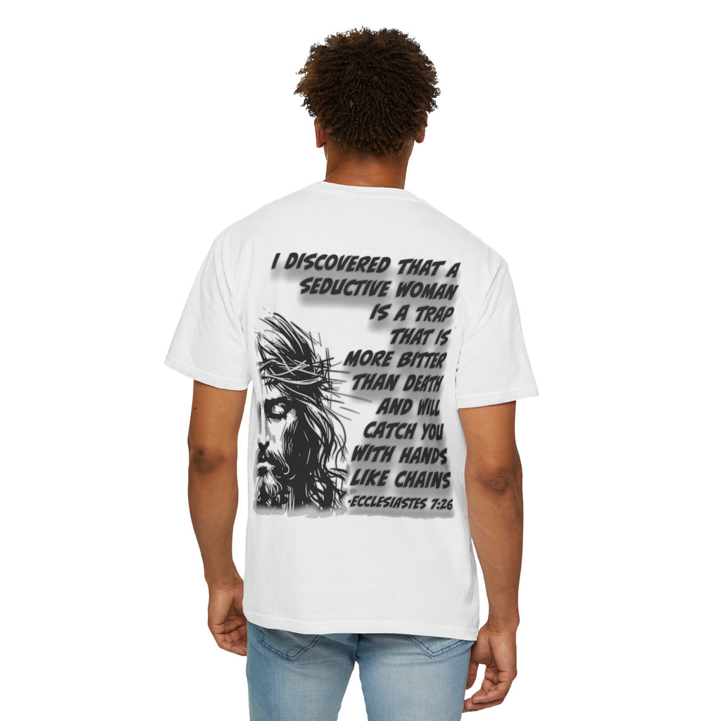 Count the Cost T-Shirt — "Seductive Woman Is a Trap" Religious Graphic Tee
