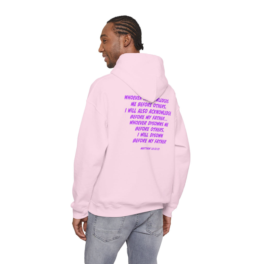 Count The Cost Hoodie — Christian Faith Quote Pullover (Matthew 10:32–33)