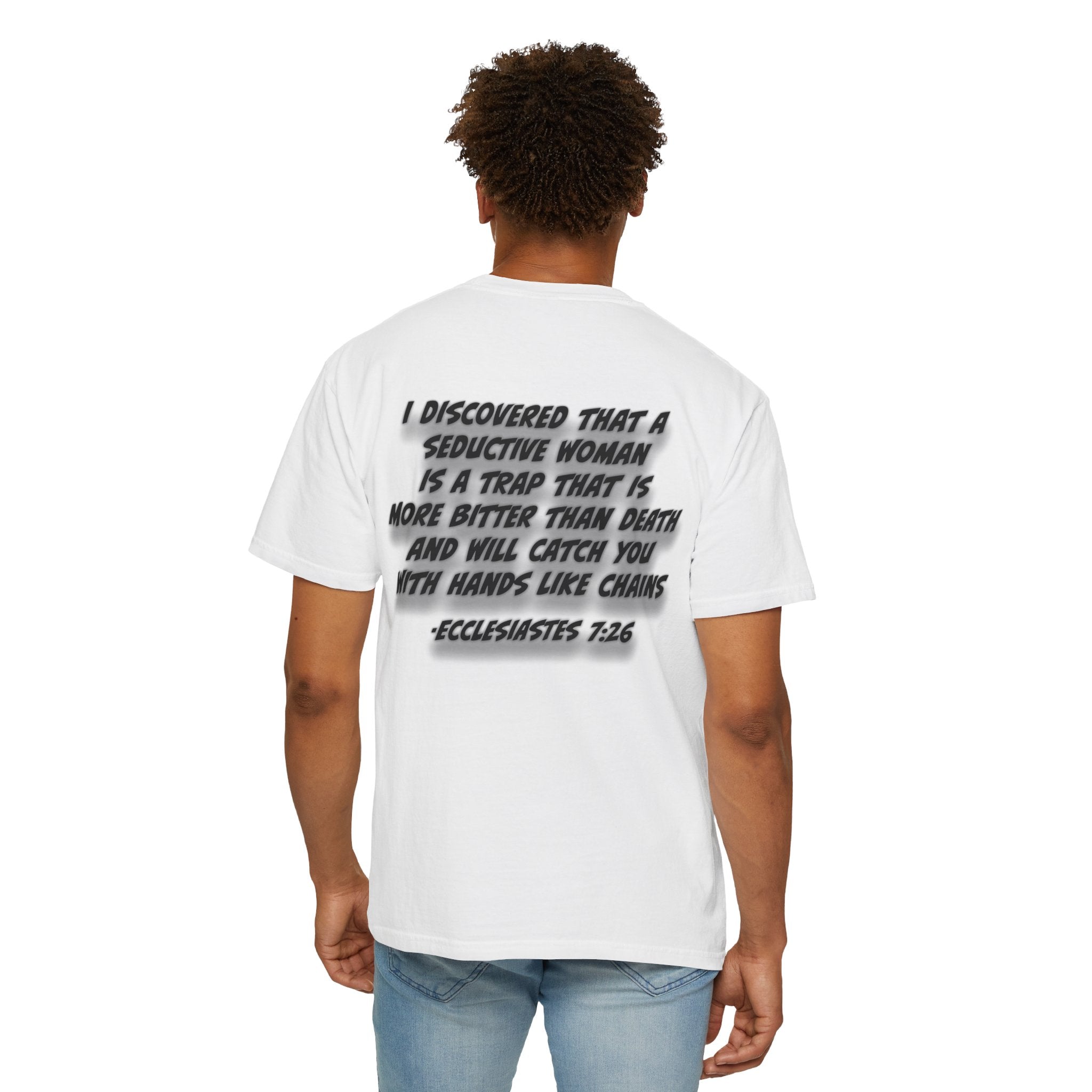 Count the Cost T-Shirt — "Seductive Woman Is a Trap" Religious Graphic Tee