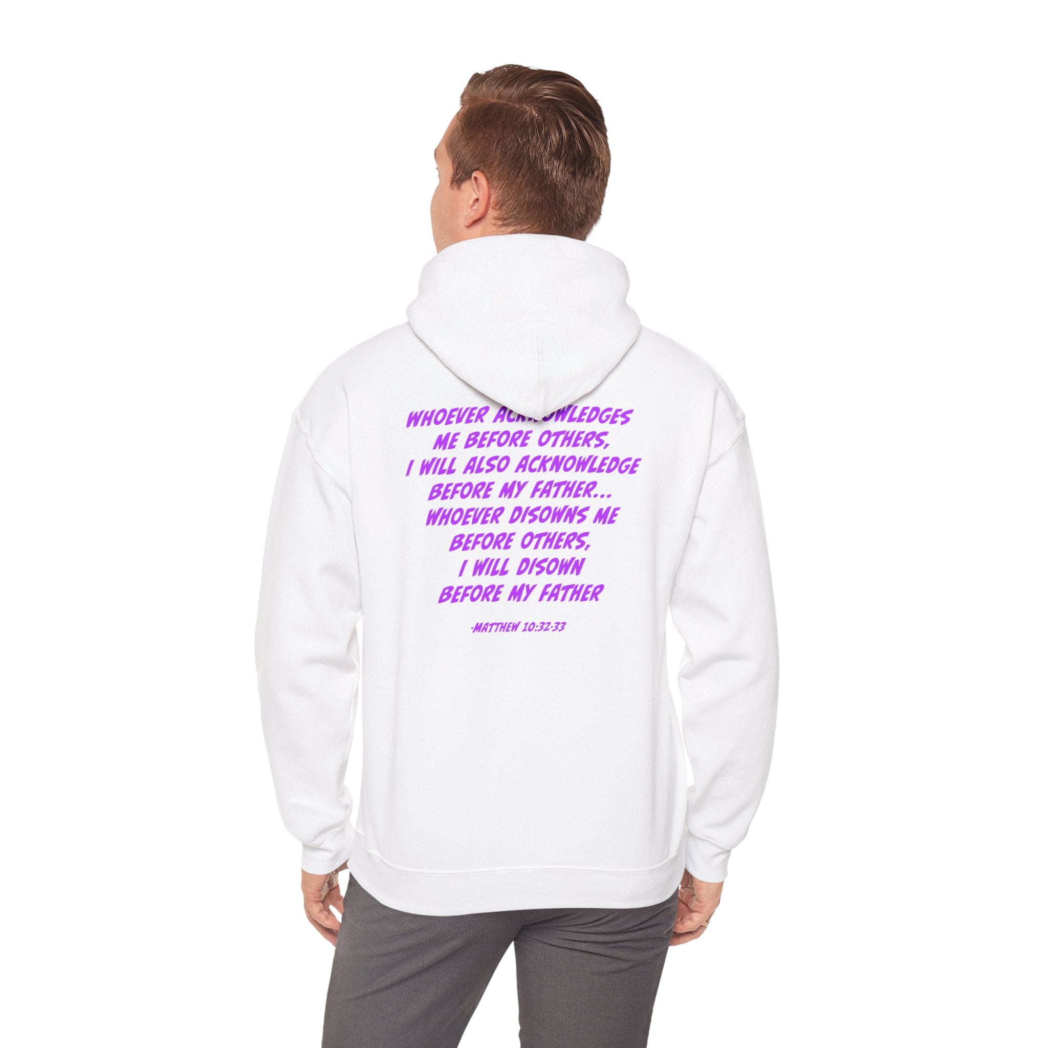 Count The Cost Hoodie — Christian Faith Quote Pullover (Matthew 10:32–33)