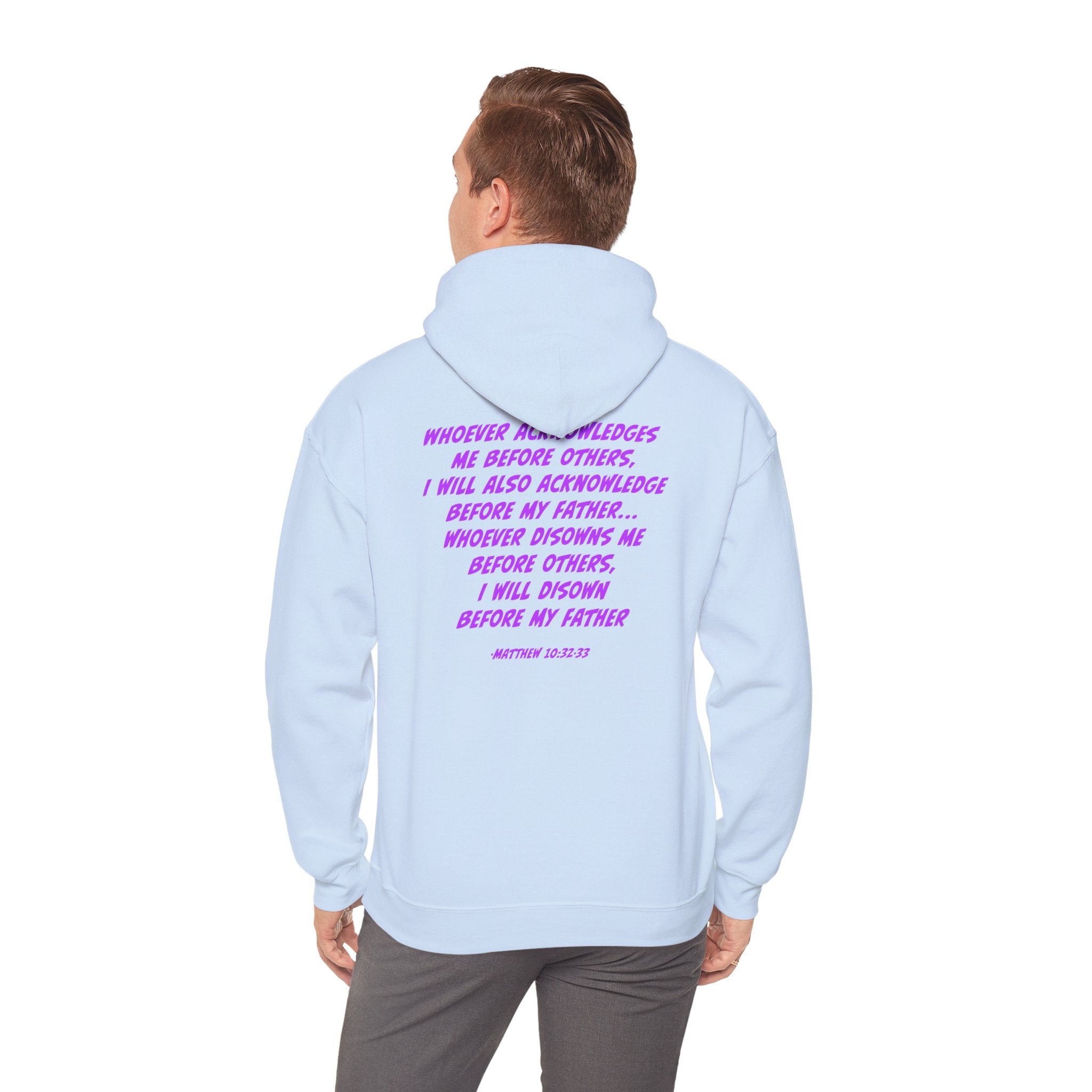 Count The Cost Hoodie — Christian Faith Quote Pullover (Matthew 10:32–33)