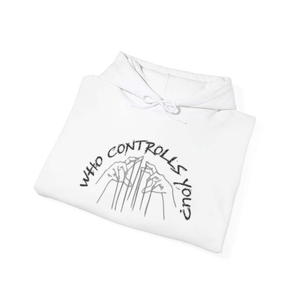 Hoodie — "Who Controls You?" Christian Scripture Graphic Hoodie