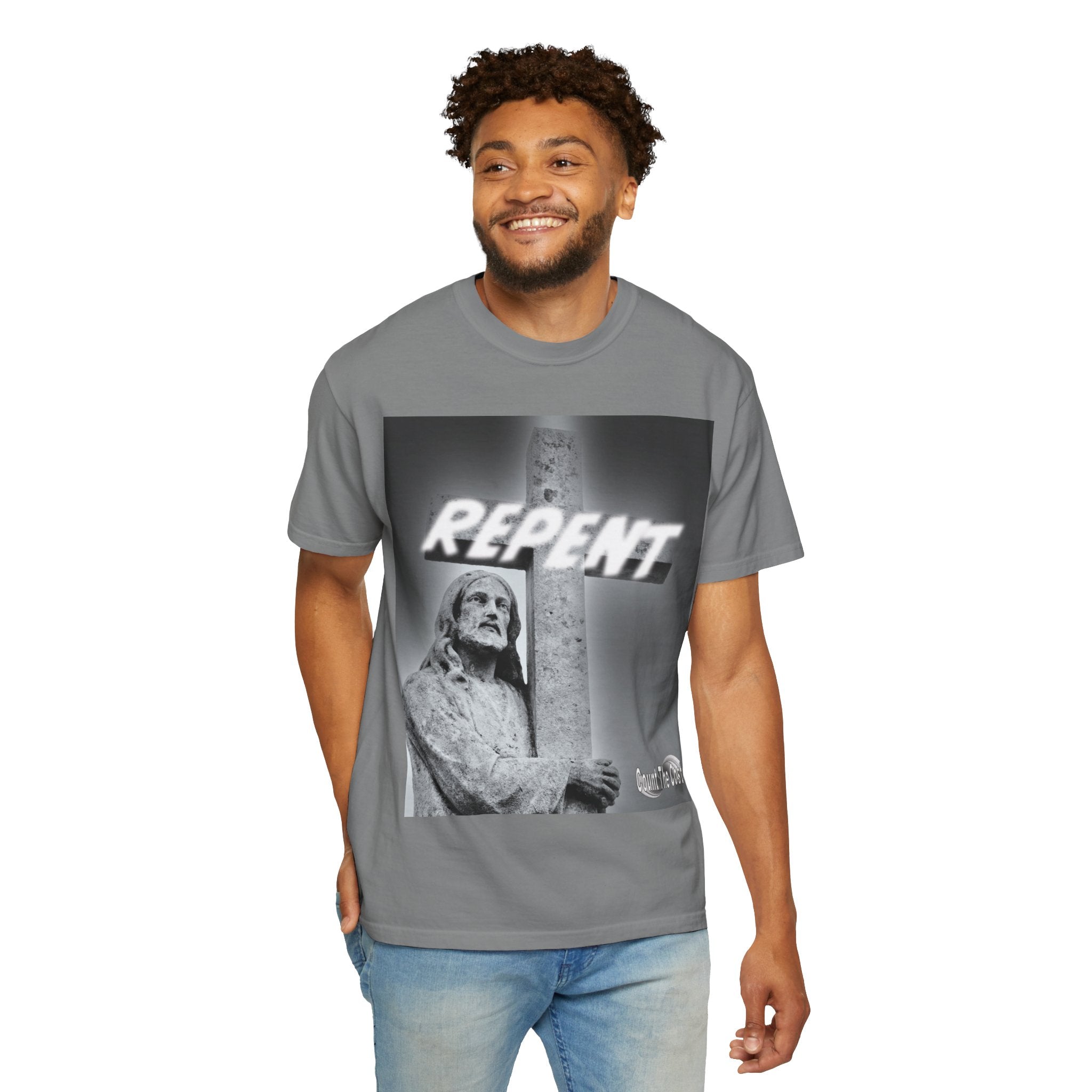 Repent T-Shirt — Christian Gospel Scripture Tee (Revelation 3:15-16)