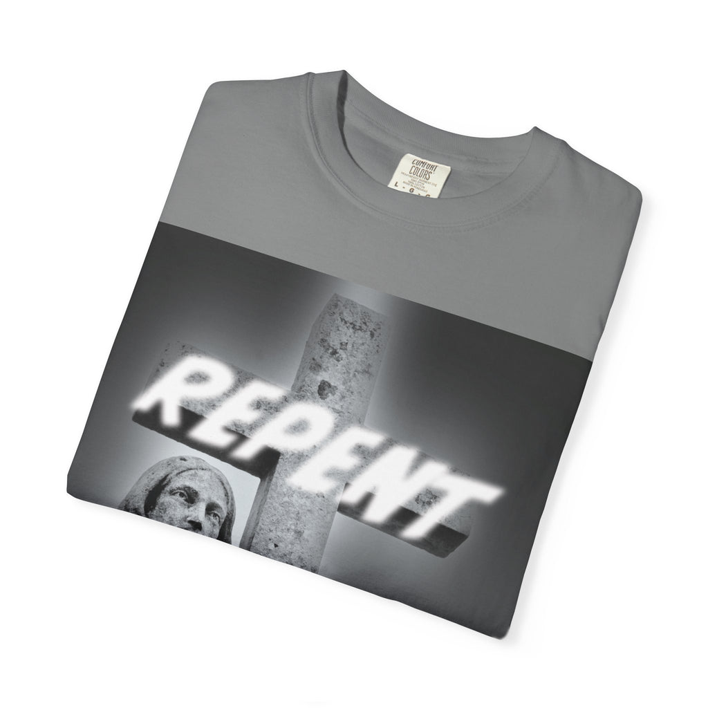 Repent T-Shirt — Christian Gospel Scripture Tee (Revelation 3:15-16)