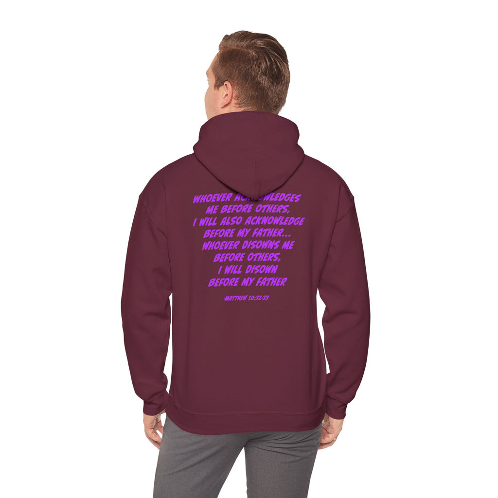 Count The Cost Hoodie — Christian Faith Quote Pullover (Matthew 10:32–33)